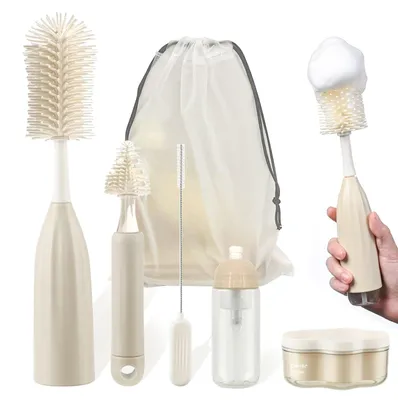 Immagine prodotto di Spazzola in silicone 3-in-1 per biberon per bambini