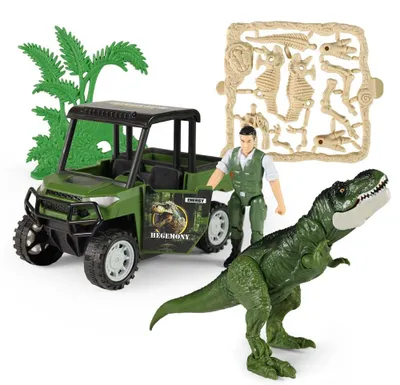 Obrázek produktu pro Dino Park Set S Autem A Dinosaurem Se Zvuky