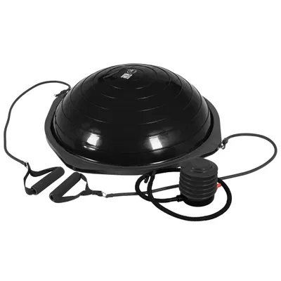 Produktbild von GORILLA SPORTS® Balance-Trainer 66,5 cm mit Bändern und Pumpe, bis 500 kg | Beidseitig nutzbarer Balanceball