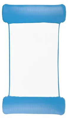 Produktbild von Wasserhängematte Happy People 77041 Schwimmliege Pool Netzboden Luftmatratze Sommer Relax blau