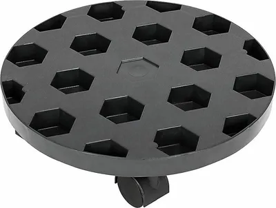 Image de alpfa 891279 Rouleau à plantes en plastique rond 30 cm noir jusqu'à 50 kg