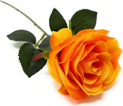 Produktbild von künstliche Rose SIMONE gelb orange H. 45cm D. 7 cm Emerald Kunstblume