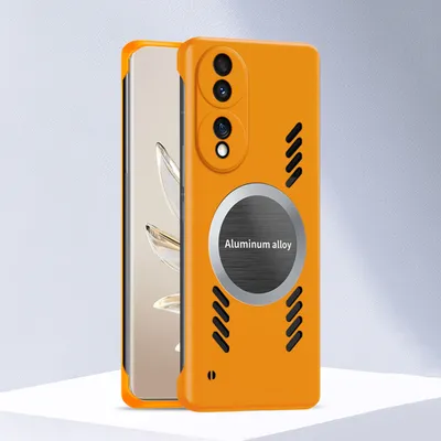 Produktbild von Honor 70 Hülle, Frameless PC Matt Kühlabdeckung Loch Wärmeableitung Schutzhülle für Honor 70 Orange