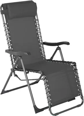 Produktbild von Liegestuhl Zero Gravity Rebecca Mobili Cherymoya 113x66x104 Polyester Stahl Dunkelgrau