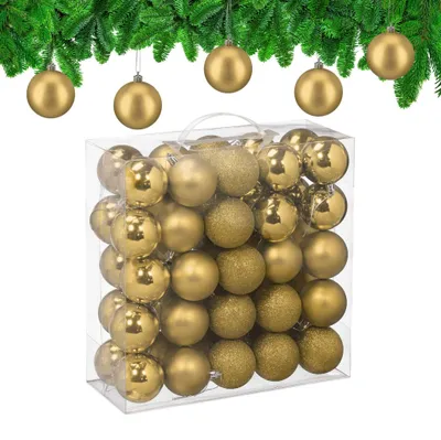 Produktbild von Christbaumkugeln-Set, 3 Designs, Matt & Glänzend
