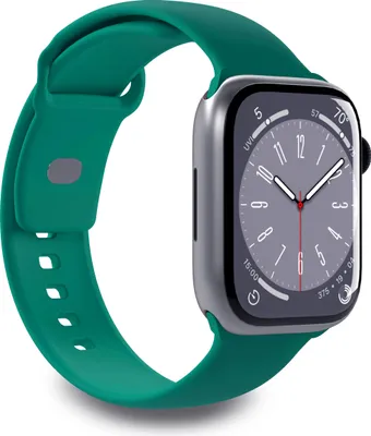Image de Puro PUICNAW44DKGRN, Bracelet, Smartwatch, Grün, Apple, Apple Watch, Silikon