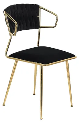 Immagine prodotto di Sedie da pranzo - Sedie - Set di due - Sedie - Rivestimento in velluto - Struttura in metallo