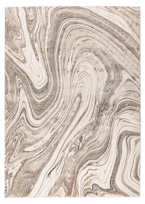 Produktbild von Teppich Chalk 125 Silber / Beige 200x290 cm – Pflegeleicht & Strapazierfähig