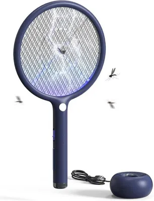 Produktbild von Elektrische Fliegenvernichter – Mückenlampe, Mückenfänger – Schädlingsbekämpfung – Automatischer Anziehungsmodus – 4000 Volt – Blau