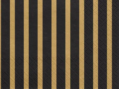 Immagine prodotto di Tovaglioli 33x33cm a righe 20 pezzi nero oro