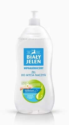 Obrázok produktu pre Biały Jeleń, Hipoalergiczny żel do mycia naczyń, 1 l