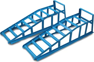 Produktbild von Bituxx 2x Auffahrrampen Auffahrböcke Tragkraft 1500kg Spurbreite 22,5cm für PKW Auto KFZ Blau MS-11367
