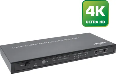 Immagine prodotto di Switch / switcher a matrice HDMI InLine® 65011K, 4K2K, 4 ingressi - 2 uscite