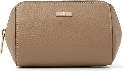 Produktbild von Schminktäschchen dR Amsterdam | Schminktäschchen leder | Schminktäschchen Damen klein | Schminktasche mit Spiegel | Kosmetiktasche Mint - 110631 Burro
