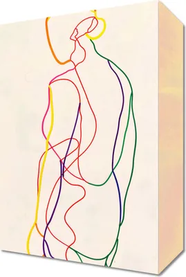 Produktbild von Bild 20x30cm Regenbogenumriss