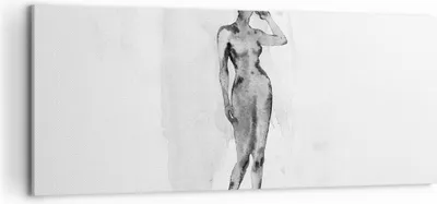 Produktbild von Bild auf Leinwand - Leinwandbild - Einteilig - Nacktheit Frau Körper - 120x50cm - Wand Bild - Wanddeko - Wandbilder - Leinwanddruck - Bilder - Wanddekoration - Leinwand bilder - AB120x50-5075