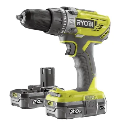 Productafbeelding van Accuboormachine met percussiefunctie RYOBI R18PD3-220S, 18V, 50Nm, 2x2Ah accu's + 2A oplader, inclusief transporttas
