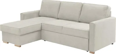 Produktbild von Max Winzer Funktionssofa mit Auszugsbett NovaLounge - Flachgewebe silber - Maße: 229 x 160 x 92 cm