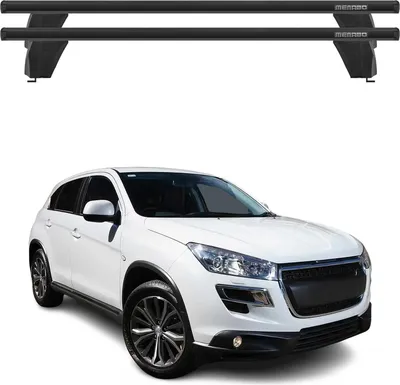 Produktbild von Menabo Dachträger Grundtäger für Peugeot 4008 2012-2017 75kg Alu Schwarz 2tlg