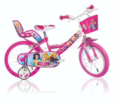 Obrázok produktu pre F.lli Schiano Sch Princess 14" - Bicykel Pre Dievčatá (4-6 Rokov), Kolesá 14", Oceľový Rám, S Doplnkami - Ružová Farba