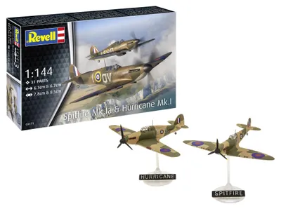 Produktbild von Revell REV3771 Supermarine Spitfire Mk.Ia & Hawker Hurricane Mk.I