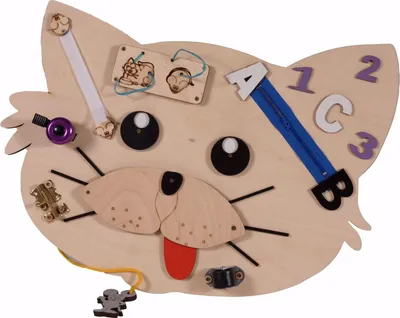 Produktbild von Entwicklungsspielbrett „Katze“ – 3toysm