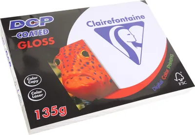 Obrázek produktu pro Papír pro laserové a inkoustové tiskárny DCP, křídový, lesklý, A4, 210 × 297 mm, 135 g/m², bílý, balení = 6 × 250 listů
