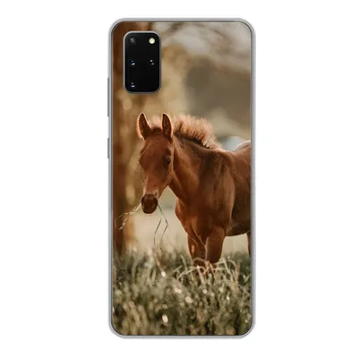 Produktbild von MuchoWow® Handyhülle Schutzhülle Hülle für Samsung Galaxy S20 Plus Pferd - Licht - Wiese Silikon Softcase Handy Hülle - Hartschale