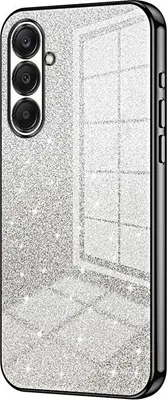 Immagine prodotto di Custodia in glitter per Samsung Galaxy A26 - Cover posteriore in silicone Phonesta Crystal Sparkle - Nero