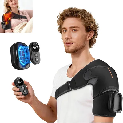 Produktbild von "Heizbares Schulter-Massagegerät, Unisex-Schulter-Heizkissen, 3Vibrations- & 3 Heizstufen, Timer & Schutzfunktion, sicher auch im Schlaf verwendbar"