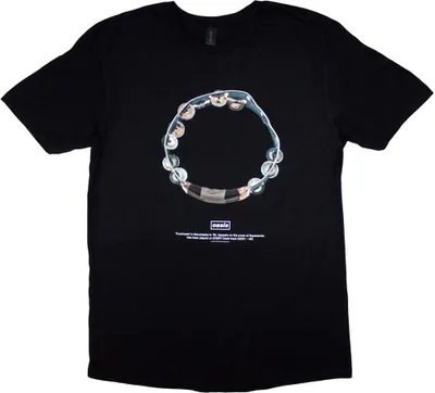 Produktbild von Oasis - "Definitely Maybe Tambourine" T-Shirt für Herren/Damen Uni RO12962 (S) (Schwarz)