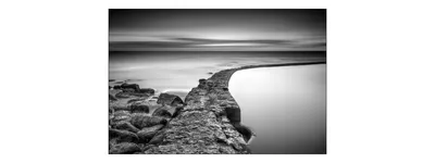 Produktbild von Muralo Fototapete Strand 315 (B) x 210 (H) cm Vlies Tapete Wandtapete Meer Felsen Himmel Wohnzimmer Schlafzimmer moderne Wandbilder XXL Natur Panorama Wasser Wand Dekoration