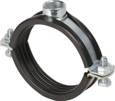 Produktbild von 2 Stück - Schraubrohrschelle 3/4" Anschluss 3/8" extra schwere Ausführung : 26-30 mm x M12 : 26-30 mm x 3/8 Zoll Größe: 26-30 mm x M12 Größe: 26-30 mm x 3/8 Zoll