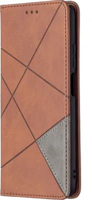 Produktbild von Mobigear Rhombus Slim  POCO M3 Hülle Klapphülle - Braun