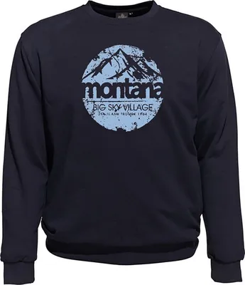 Produktbild von Übergrößen Sweatshirt AHORN SPORTSWEAR Sky Village Eisblau Navy 9XL