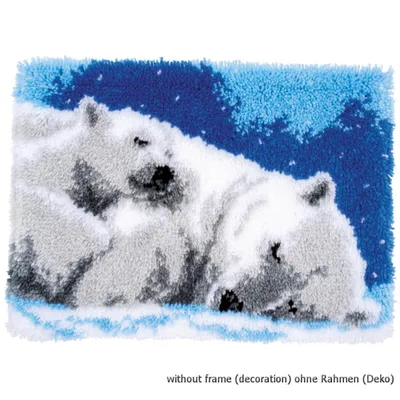 Produktbild von Auslaufmodell Vervaco Knüpfteppich "Eisbären"