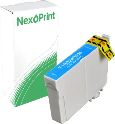 Produktbild von Druckerpatrone kompatibel zu Epson C13T180240 18 cyan Expression Home XP-302 Epson XP-30 Epson XP-225 Epson XP-215 Epson XP-212