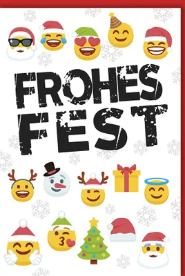Produktbild von Weihnachten - Glückwunschkarte im Format 11,5 x 17 cm mit Umschlag