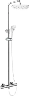 Immagine prodotto di Miscelatore termostatico per doccia Mereo con piatto doccia quadrato, bianco - CB60104TSJ