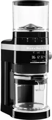 Obrázok produktu pre KitchenAid 5KCG8433EOB, Mlynček na kávu, 340 g, Kužeľovitý okraj, Nerezová oceľ, Čierna, Onyx black