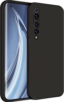 Produktbild von Xiaomi Mi 10 Pro Hülle, LaimTop Slim Liquid Silikon Gel Gummi Schutzhülle für Xiaomi Mi 10 Pro Schwarz