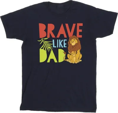 Produktbild von Disney - "The Lion King Brave Like Dad" T-Shirt für Herren BI32942 (3XL) (Marineblau)