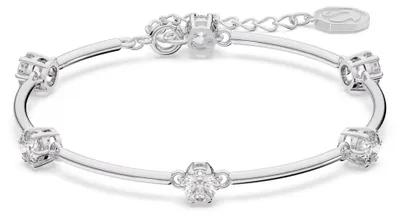 Produktbild von Swarovski Constella Armreif Rundschliff Weiß Rhodiniert 5641680