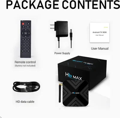 Productafbeelding van H6 MAX TV BOX - Amerikaanse stekker, 4G, 32 GB, zwart