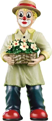 Produktbild von GILDE Dekofigur Clown Der Blumenkorb H. 14 cm, 10227