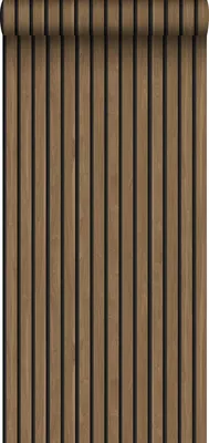 Zdjęcie produktu dla Sanders & Sanders Tapeta drewniane panele ścienne 3d brązowym 50 x 900 cm