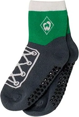 Produktbild von SV Werder Bremen Kinder Socke Sneaker Fussball Grau/Grün-21-24