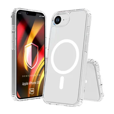 Obrázok produktu pre Pancierované priehľadné puzdro so zadným krytom MagSafe pre Apple iPhone 16E - 3mk Hardy LiqForce MagCase