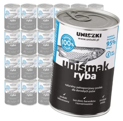 Zdjęcie produktu dla Uniszki Unismak Ryba 24x400g Bezzbożowa Mokra Karma dla Psa
