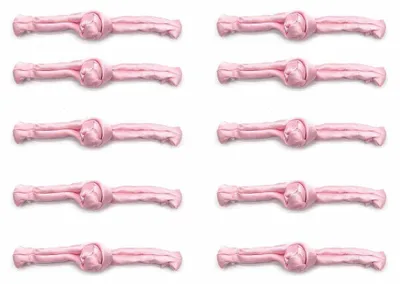 10 Paar chinesische Froschknöpfe, handgefertigt, rosa, 9 cm, Satinnähte